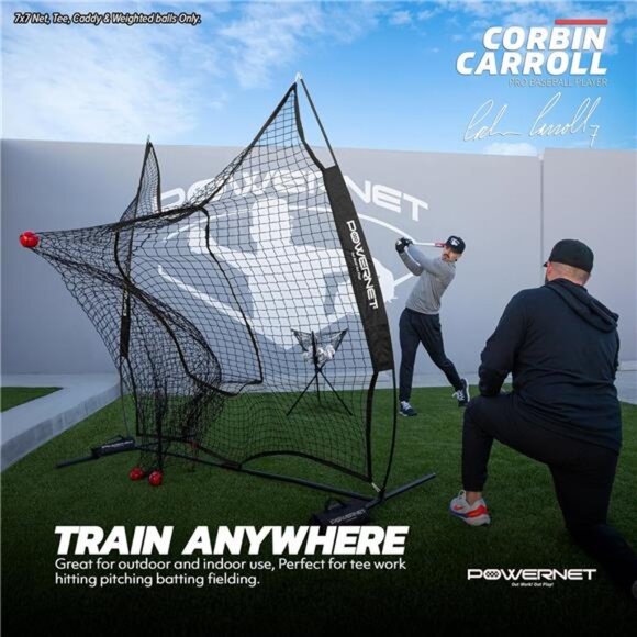 Corbin Carroll DLX Combo 6Piece Set for Baseball Softball|7x7 PracticeNet Bundle - Picture 3 of 7